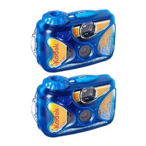 800 속도 27-노출 필름이 장착된 kodak sport 수중 일회용 일회용 카메라(2팩)