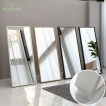 milovhi 이동식 대형 와이드 전신거울 730 매장용 현관 전신거울 연습실 홈트 드레스룸 거울, 스탠드 대형전신거울, 오크