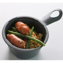 자취생 1인가구 뚜껑 손잡이 전자렌지용 앞접시 대식기 파스타접시 다용도트레이 공기, 그레이