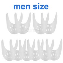 신발관리기 살균 건조 소독 관리 기 신발 운동화 운동화를위한 5 Pair 구두 들것 Anti Crease Protector 발, 03 White - Men size