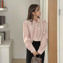 라브아 새틴 퍼프 블라우스 68783 빅사이즈 여성의류