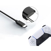 호환 플스5 PS5 케이블 듀얼 센스 C타입 USB 케이블 충전 무선 컨트롤러 3M, PS5 케이블 3M(블랙)벌크