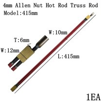 4mm 알렌 너트 핫로드 트러스로드 양방향 듀얼 액션 기타 트러스로드 365mm415mm440mm 조정 레버 액세서리, 조정 rod415