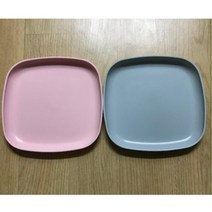 파스텔 정사각 쟁반 대 2P 예쁜 예쁜쟁반 트레이쟁반