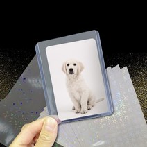 탑로더 꾸미기 포카 투명 카드 보관 폴꾸 포토 25개입, 2홀로시트지25p-하트