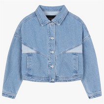 인디고뱅크 NC05 W)그래픽 크롭 데님자켓 IBJK23303