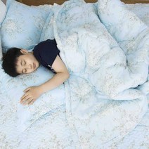 안개꽃 60수 아사 순면 간절기 차렵이불 퀸 Q 면패드 부드러운이불 봄이불 여름이불 0-8324ea