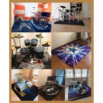 드럼방진 소음 방음 방진보드 방음매트 드럼카페트 전자드럼 진동 카페트 노이즈, 2 x 1.6m ROCK 음악 보내기