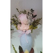 추모공원 실내 도자기 미니화병 용산꽃집 로즈플로라 (지름폭 약 6-8cm 높이 약 14-17cm ), 연핑크