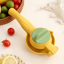 두유제조기 죽 메이커 미니 만들기 콩가는 두부 손잡이가 달린 수동 레몬 다기능 시트러스 오렌지 신선한 과일 핸드 블렌더 주방 도구, 2.YELLOW