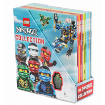 레고 닌자고 컬렉션 북 10권 (미니피규어 포함) LEGO NINJAGO Collection: 10 Book Box Set with Minifigure