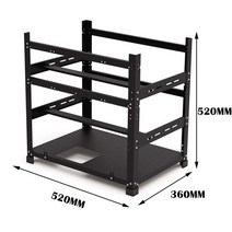 PC 케이스 12 gpu open mining frame rig case 3layers, 3레이어 12gpu 케이스