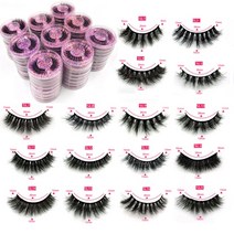 fizz 라이너붓펜 Maquiagem 3D 인조 밍크 속눈썹 메이크업 솜털 두꺼운 대량 천연 5 쌍 10 30 50 100 도매, [04] 40 Pairs