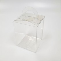 투명 손잡이 케이스 캔들케이스 답례품 상자, 9.5cm*6.5cm*16cm(25장), 25개