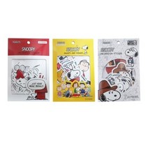 피너츠 스누피 데코 스티커 올 클리어 3p, A, B, C, 10세트