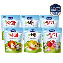 일동후디스 순과일칩 순사과 순딸기 순배, 6개, 혼합