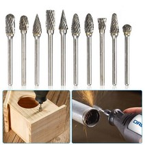 텅스텐 카바이드 버 로터리 커터 파일 생크 마모 버 절삭 연마기 비트 메탈 가공 밀링 CNC 공구 3x6mm, 15 기타