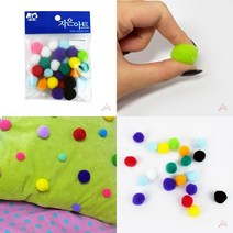 뿅뿅이 일반 20 혼합 폰케이스재료 홈데코부자재 인형재료 어린이집준비물 폼폼 홈데코부자재 폼폼이