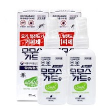 모기기피제 무무스가드 스프레이 80mlx2개, 1세트, 80ml