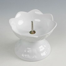 백자 꽃잎 도자기 촛대 (대) 양초홀더, 이안 본상품선택