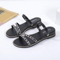 슈앤미유 여름 블로퍼 굽 3.5CM 러블리 스타일 데일리 캐주얼슈즈 20대 여친선물 물놀이 신발