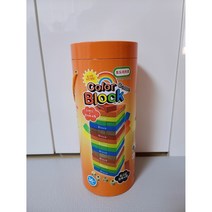 토도리브로 원목 칼라게임블록, 혼합색상, 1개