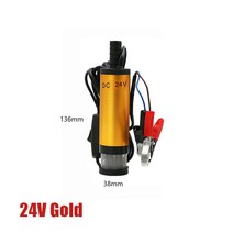 소형 미니 펌프 배수용 수중 펌프 2마력 220v 양수기 전기 잠수정 디젤 오일 워터 12v 24v 디젤 오일 펌핑 용 잠수정 1230 lmin 연료 이송 164, 24V-골드