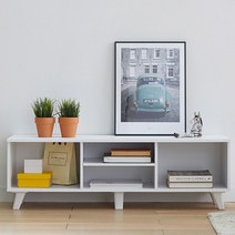 파란들 돌체 미니 거실장 1200 오픈형, 화이트