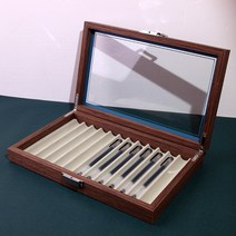 고급 펜 만년필 보관함 케이스 컬렉션 우드 나무 원목 12자루, 선택없음, B