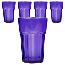 미르 8각컵 360ml 12oz, 블루, 5개입
