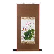 [박씨상방] 벽원 풍속미니족자(꽃), 대나무