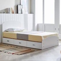 아이린 트리플 수납 슈퍼싱글 침대+매트리스, 아이린 침대+컴포트폼 매트