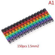 케이블 100/150 개/ 마커 c형 번호 태그 레이블 2-3mm 와이어 1.5mm 2.5mm 4mm, [01] 1.5mm