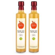 안드레아밀라노 유기농 프리미엄 사과식초 500ML 2년이상발효, 2병