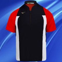 미즈노 MIZUNO 반팔 바람막이 8V8114 남색 땀복 야구복