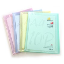 10매 클리어파일 10P 크리어화일 A4 투명 클리어 화일, 분홍