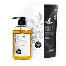 에코띠끄 톡톡 허니 소프넛 주방세제 본품500ml +리필 1000ml, 1세트, 1500ml