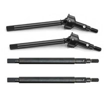 trx4m AXSPEED-Traxxas TRX4M 브롱코 디펜더 1/18 RC 크롤러 자동차 모델 업그레이드 부품용 스틸 프론트 amp 리어 액슬 CVD 드라이브 샤프트 2 피스, [03] Front and Rear