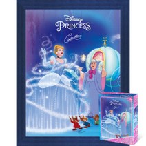 퍼즐피플 디즈니 150피스 비엔비퍼즐 직소퍼즐, 150p, 신데렐라 150피스 액자포함(우드블루)