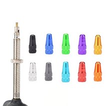 프레스타 알루미늄 밸브캡 OC1067 자전거 튜브캡 마개, 오렌지(1067-10)