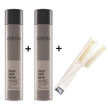 에스테티카 슈퍼하드 스프레이 300ml+300ml+고급 꼬리빗 증정