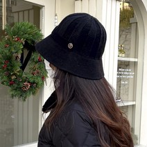 잼젬 단추 니트 벙거지