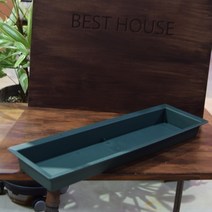 플라스틱 꽃꽂이 직사각 긴수반 50x15cm 수반소품 봄