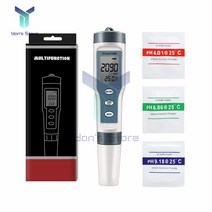 PH TDS EC 온도계 테스터 포켓 자동 교정 수질 식수 수경법용 4 in 1, 03 Grey White, 03 Grey White