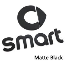 ABS 뒷 트렁크 프론트 헤드 스마트 2 4 로드스터 Jeremy Speed Stars 자동차 배지 엠블럼 로고 스티커 액세, 01 1set Matte Black