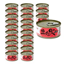묘한맛 고양이캔 80g x 24개, 참치+타우린