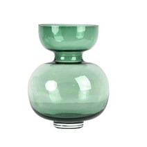 블러싱브라이드 유니크 인테리어 유리 화병, 그린 라지