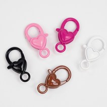 (B428) 하트 랍스터 고리, (B428-2) 화이트