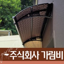 550X8800 출입구비가림 플라스틱처마 브라켓 렉산바 차양시스템 계단캐노피 주차장, 검정틀 블루렉산