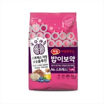 하림 펫푸드 밥이보약 NO 스트레스 고양이 사료, 3.4kg, 2개